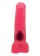 Нежно-розовая гелевая насадка в форме фаллоса с мошонкой - 18,5 см. - LOVETOY (А-Полимер) - купить с доставкой в Краснодаре