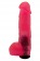 Розовая гелевая насадка с мошонкой для страпона - 17,8 см. - LOVETOY (А-Полимер) - купить с доставкой в Краснодаре