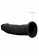 Черный фаллоимитатор Silicone Dildo Without Balls - 22,8 см. - Shots Media BV
