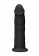 Черный фаллоимитатор Silicone Dildo Without Balls - 22,8 см. - Shots Media BV