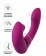 Фиолетовый поворотный вибратор c вакуумной стимуляцией Spinser - 23 см. - JOS