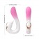 Бело-розовый вибромассажер-уточка - 16,2 см. - Silicone Toys