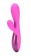 Розовый вибромассажер Excite 6x Rabbit Style со стимуляцией клитора - 17,8 см. - Topco Sales