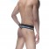 Серебристые блестящие мужские трусы-стринги - Don Moris купить с доставкой