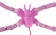 Розовая вибробабочка на регулируемых ремешках BUTTERFLY - Orion