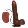 Коричневый вибратор REALISTIC VIBRATOR REAL RAPTURE BROWN - 25,5 см. - Toyz4lovers