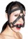 Черная маска из кожи с кляпом в форме шарика - Orion - купить с доставкой в Краснодаре