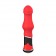 Красный анальный вибратор фаллической формы BOOTYFUL BULBED VIBE - 11 см. - Dream Toys