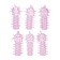 Набор из 6 розовых закрытых насадок с шипами TICKLER JELLY SLEEVE SET - Tonga - в Краснодаре купить с доставкой