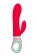 Красный вибратор с клиторальным отростком Petunia - 19 см. - ToyFa купить в Краснодаре с доставкой в Orgasmix.ru Красный вибратор с клиторальным отростком Petunia - 19 см. - ToyFa