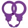 Фиолетовые силиконовые наручники Stretchy Cuffs Purple - Lola Games - купить с доставкой в Краснодаре