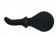 Чёрный силиконовый пэддл BÜCK DICH с рукоятью-фаллосом для стимуляции точки G или простаты - Fun Factory - в Краснодаре купить с доставкой
