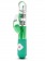 Зелёный вибромассажер с клиторальной стимуляцией Emerald G Rabbit - 26 см. - Blush Novelties
