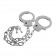 Наручники на длинной цепочке с ключами Metal Handcuffs Long Chain - Blush Novelties - купить с доставкой в Краснодаре