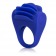 Синее эрекционное кольцо с рёбрышками и вибрацией Silicone Fluttering Enhancer - California Exotic Novelties - в Краснодаре купить с доставкой