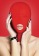 Красная маска на голову с прорезью для рта Submission Mask - Shots Media BV - купить с доставкой в Краснодаре