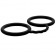 Чёрные силиконовые наручники BONDX SILICONE CUFFS - Dream Toys - купить с доставкой в Краснодаре