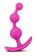 Розовая анальная цепочка Luxe Be Me 3 - 13,3 см. - Blush Novelties