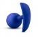 Синяя анальная пробка для ношения Performance Wearable Vibro Plug - 8,4 см. - Blush Novelties