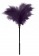 Пластиковая метелочка с фиолетовыми пёрышками Small Feather Tickler - 32 см. - Blush Novelties - купить с доставкой в Краснодаре