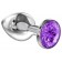 Малая серебристая анальная пробка Diamond Purple Sparkle Small с фиолетовым кристаллом - 7 см. - Lola Games - купить с доставкой в Краснодаре Малая серебристая анальная пробка Diamond Purple Sparkle Small с фиолетовым кристаллом - 7 см. - Lola Games - купить с доставкой в Краснодаре