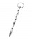 Серебристый фигурный уретральный плаг с кольцом в основании Metal - 18 см. - ToyFa - купить с доставкой в Краснодаре