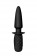 Черная анальная пробка с ручкой PUNISHMENT THORN SILICONE BUTT PLUG - NMC