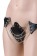 Серебристо-черное кожаное бикини с цепочками Theatre - ToyFa - купить с доставкой в Краснодаре