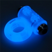 Голубое, светящееся в темноте эрекционное виброкольцо Lumino Play Vibrating Penis Ring - Lovetoy - в Краснодаре купить с доставкой