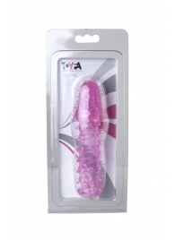 Розовая насадка с нежными шипами - 13,5 см. - Toyfa Basic - в Краснодаре купить с доставкой