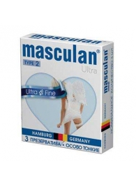 Ультратонкие презервативы Masculan Ultra Fine с обильной смазкой - 3 шт. - Masculan - купить с доставкой в Краснодаре
