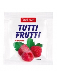 Пробник гель-смазки Tutti-frutti с малиновым вкусом - 4 гр. - Биоритм - купить с доставкой #SOTBIT_REGIONS_UF_V_REGION_NAME#