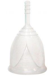 Белая менструальная чаша размера S - Тюльпан - купить с доставкой в Краснодаре