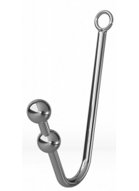 Анальный крюк с 2 шариками, фиксацией, ошейником и наручниками - Джага-Джага - купить с доставкой в Краснодаре