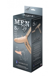 Телесный мужской парапротез MEN STYLE - 15 см. - LOVETOY (А-Полимер) - купить с доставкой в Краснодаре