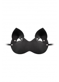 Закрытая черная маска  Кошка - Штучки-дрючки - купить с доставкой в Краснодаре