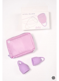 Набор из 2 сиреневых менструальных чаш Orchid - Lola Games - купить с доставкой в Краснодаре