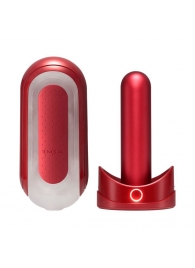 Красный мастурбатор Flip Zero Red   Warmer с подогревом - Tenga - в Краснодаре купить с доставкой