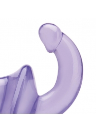Фиолетовый безремневой страпон Strapless Strap-On - Lux Fetish - купить с доставкой в Краснодаре