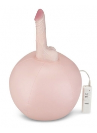 Надувной секс-мяч с реалистичным вибратором - Lux Fetish - купить с доставкой в Краснодаре