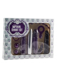 Набор фиолетовых стимуляторов Imperial Rabbit Kit - Toy Joy - купить с доставкой в Краснодаре