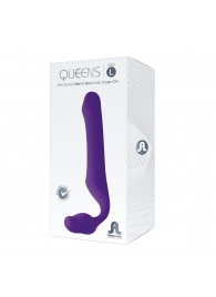 Фиолетовый безремневой страпон Queens L - Adrien Lastic - купить с доставкой в Краснодаре