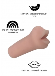 Реалистичный мастурбатор-ротик из реалистичного материала - Свободный ассортимент - в Краснодаре купить с доставкой