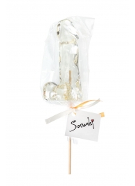 Прозрачный леденец в форме пениса со вкусом пина колада - Sosuчki - купить с доставкой в Краснодаре
