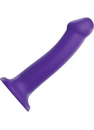 Фиолетовый фаллоимитатор-насадка Strap-On-Me Dildo Dual Density size L - 19 см. - Strap-on-me - купить с доставкой в Краснодаре