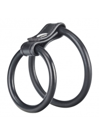 Двойное эрекционное кольцо на пенис и мошонку - BlueLine - в Краснодаре купить с доставкой