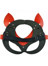 Красно-черная кожаная маска «Кошечка» - Sitabella - купить с доставкой в Краснодаре