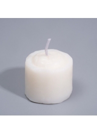 Белая свеча для БДСМ «Роза» из низкотемпературного воска - Сима-Ленд - купить с доставкой в Краснодаре