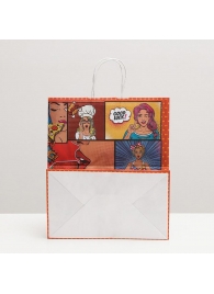 Подарочный крафтовый пакет Pop Art» - 32х19,5х37 см. - Сима-Ленд - купить с доставкой в Краснодаре