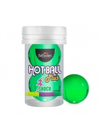 Лубрикант на силиконовой основе Hot Ball Plus с покалывающим эффектом (2 шарика по 3 гр.) - HotFlowers - купить с доставкой в Краснодаре